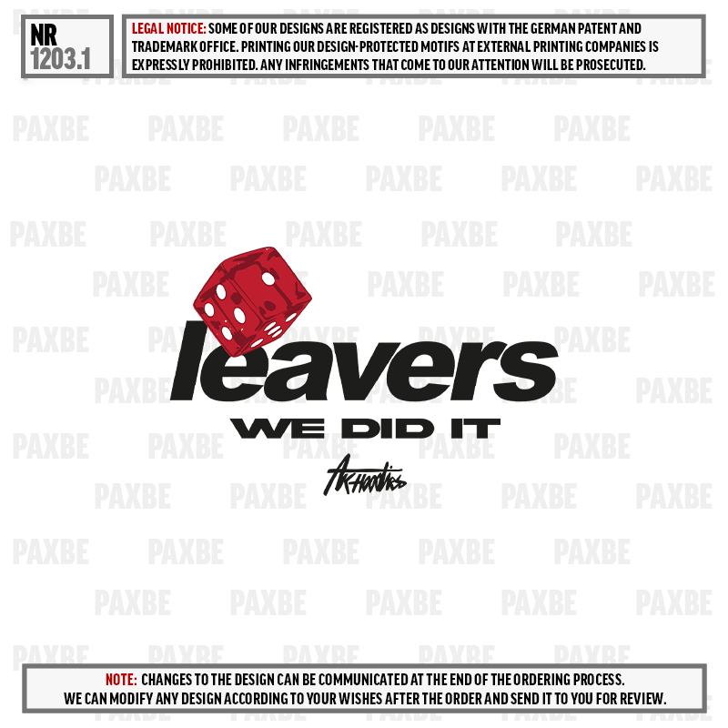 LEAVERS GAME 1203.1 UK